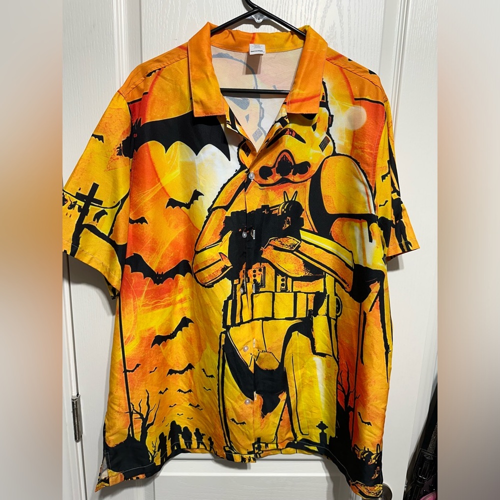 Stormtrooper Star Wars Halloween Button Down Shirt Large